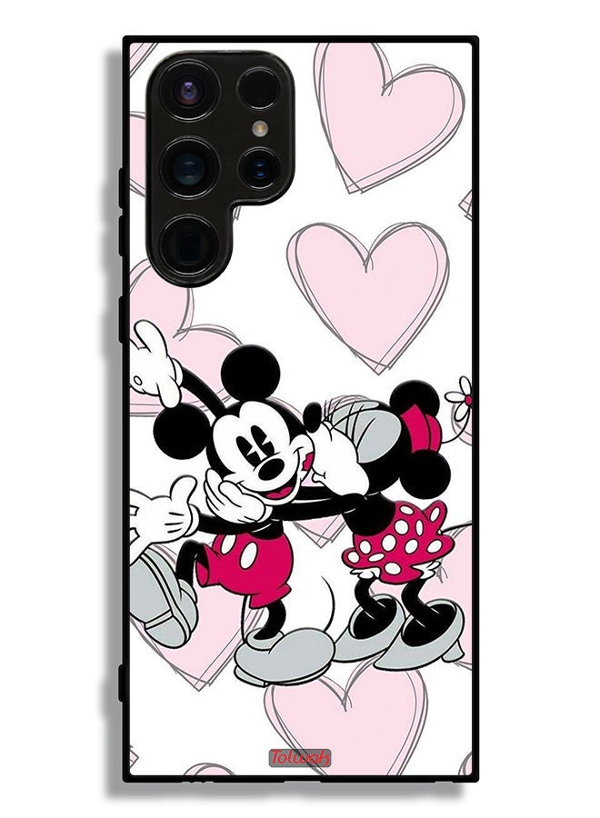 Tolwak Samsung Galaxy S23 Ultra 5G Protective Case Cover Mickey Mouse Hug - Image 3
