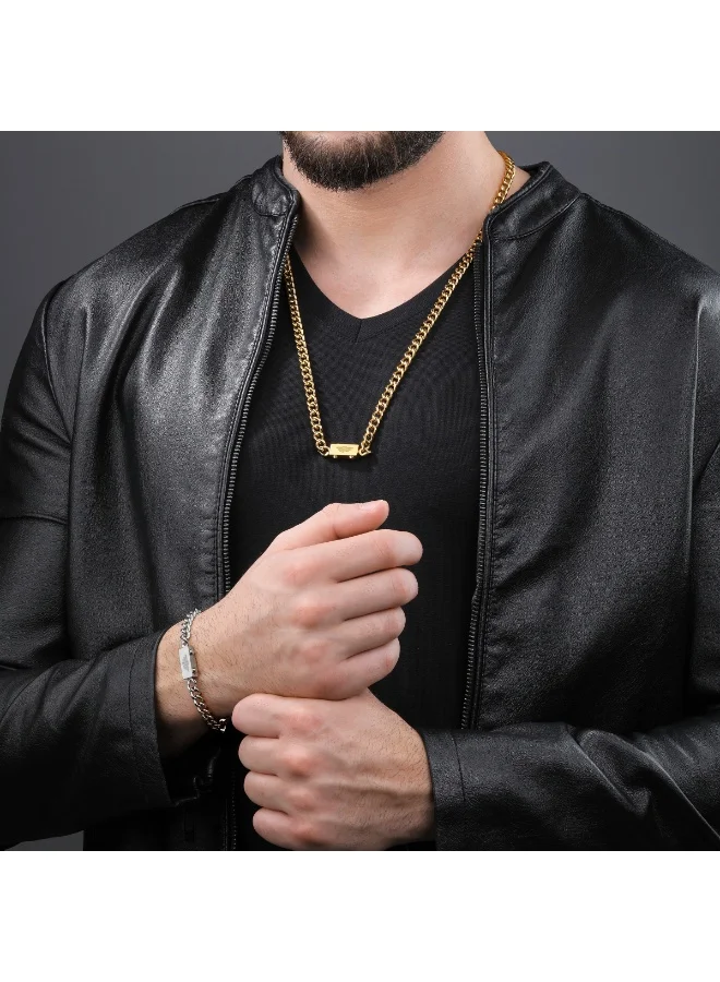 POLICE Chained Silver Bracelet Small for Men
