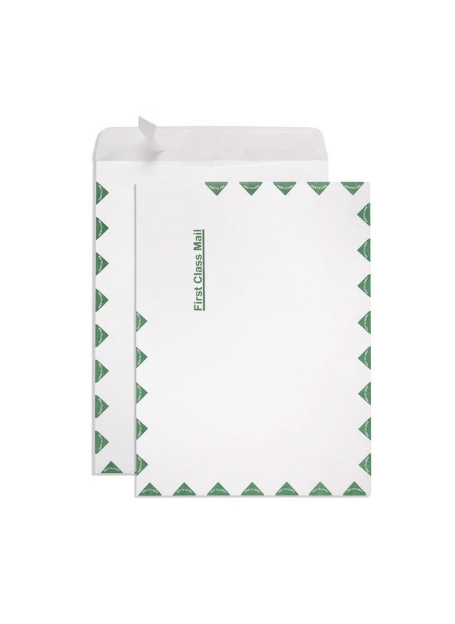 Blue Summit Supplies - Blue Summit Firstclass Tyvek Envelopes 100 10 X 13 Peel & Seal Envelopes White Tyvek With Center Seam And Green Firstclass Markings - Image 1