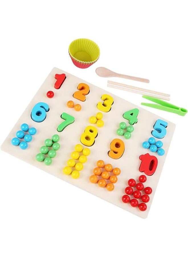 Wooden Number board with beads counting  - Image 2