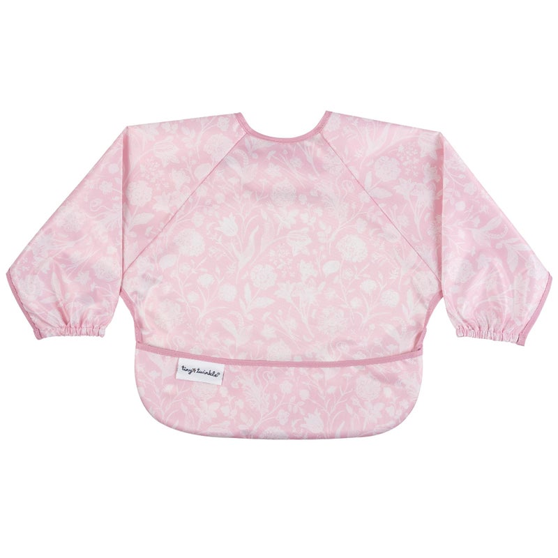 Tiny Twinkle Long Sleeve Bib for Babies & Toddlers | Waterproof Smock Bib for Eating | Machine Washable & Mess-Proof Feeding Essentials | Newborn Shower Gift (Toile, Small 6-24 Months) - Image 1