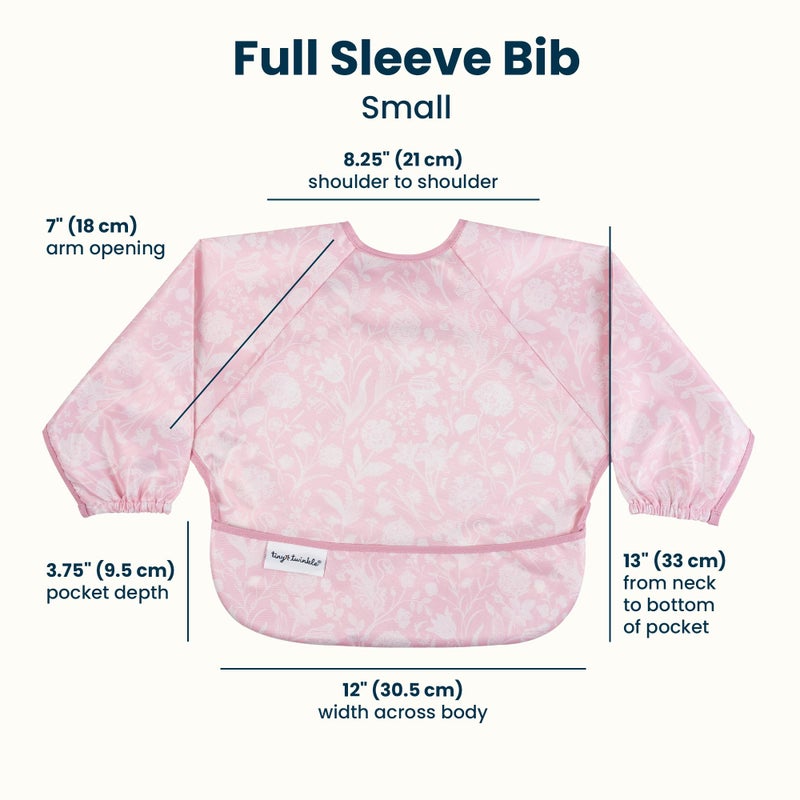 Tiny Twinkle Long Sleeve Bib for Babies & Toddlers | Waterproof Smock Bib for Eating | Machine Washable & Mess-Proof Feeding Essentials | Newborn Shower Gift (Toile, Small 6-24 Months) - Image 4