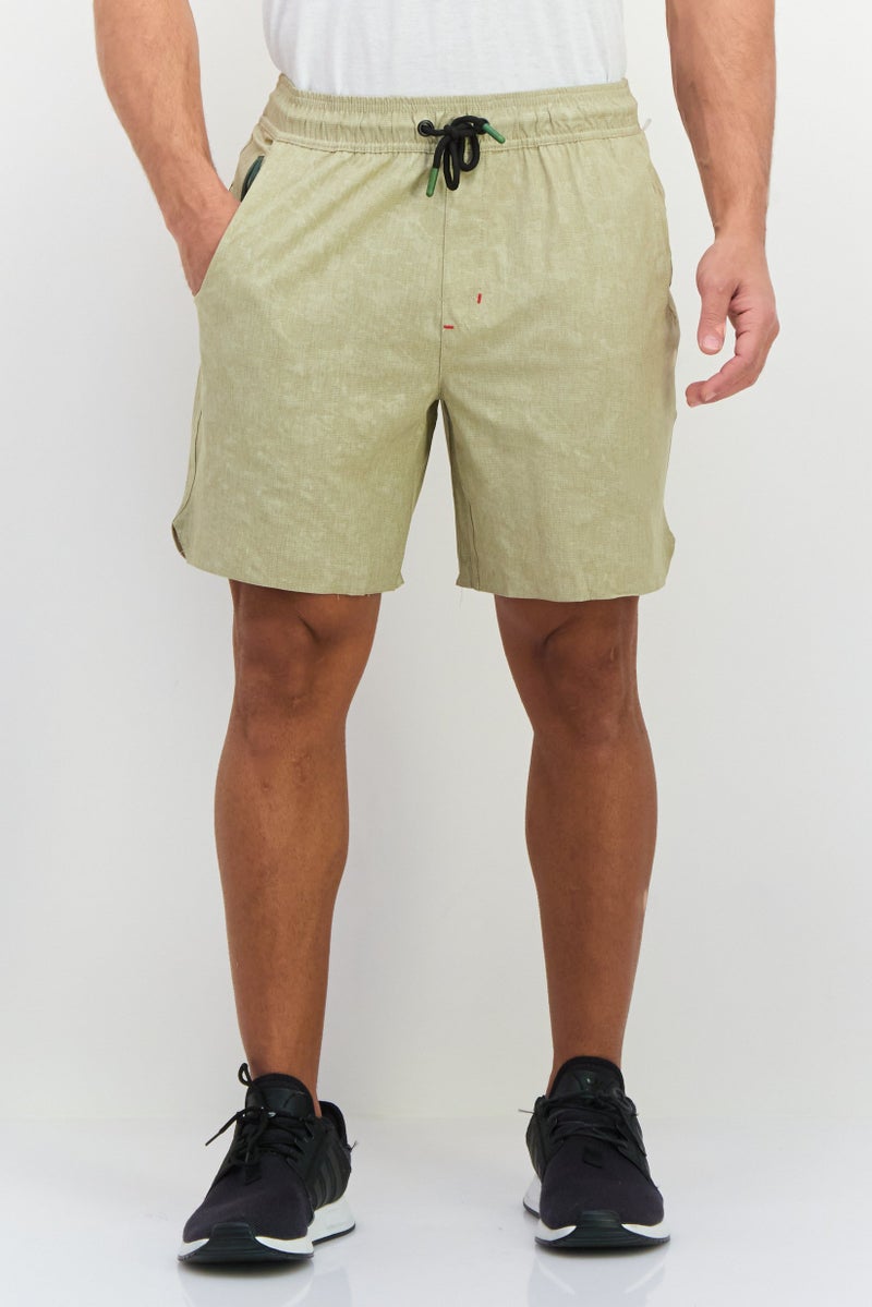 Avalanche Men Relaxed Fit Outdoor Shorts, Light Olive - Image 1