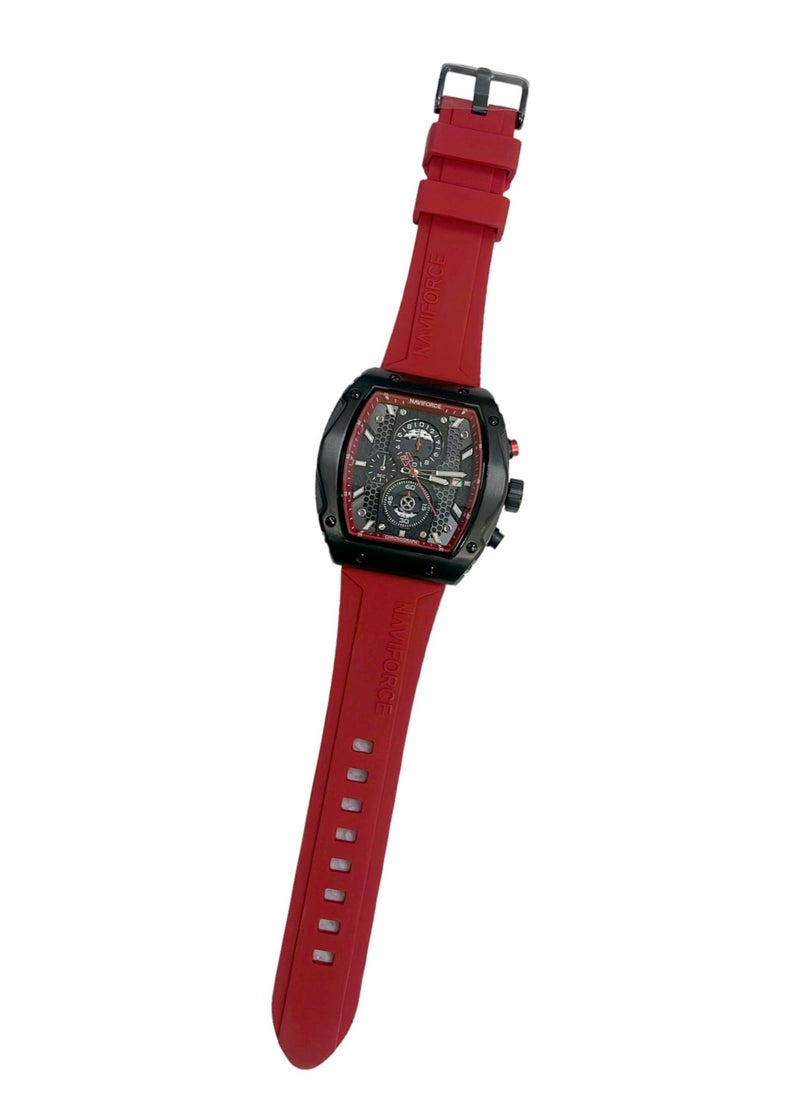 NAVIFORCE - New NAVIFORCE NF8059 Men Watch Sport Luxury Chronograph, Wristwatch Silicone Strap Quartz Clock - Image 1