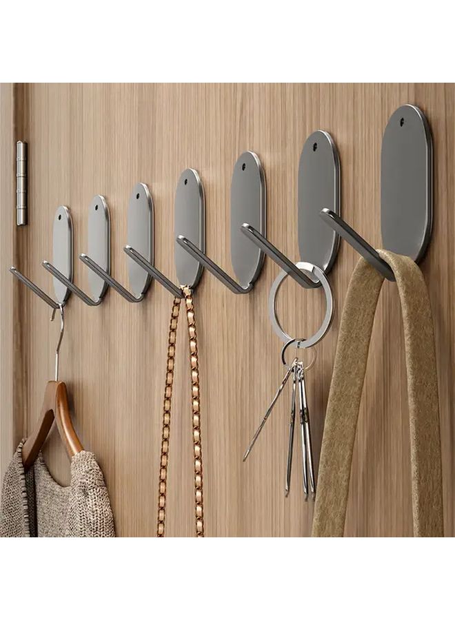 Heavy Duty Damage Free Adhesive Hooks Black 5 Packs No Drill Installation - Image 1