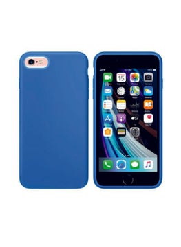 Eonaks Iphone Se 2020 Blue Silicone Rubber Case Back Cover Blue 