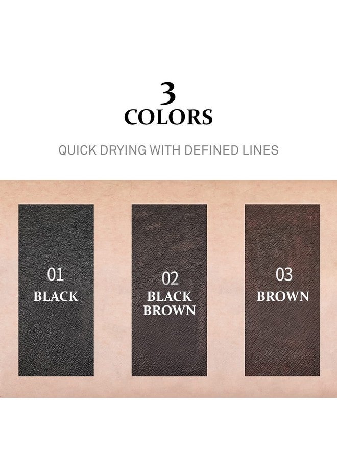 COSNORI Superproof Brush Eyeliner 03 Brown 24H Pen Eyeliner Super Slim Lasting Liquid Eye Liner Smudge, Budge Resistant Wear Allergen Free 0.02 Fl.Oz. - Image 5