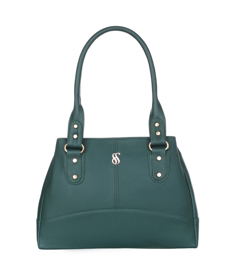 Fostelo Women's Catlin Luxe Satchel Tote Handbag for Women | Ladies Purse | Stylish Shoulder Bag | Gift For Women | Green - Image 2