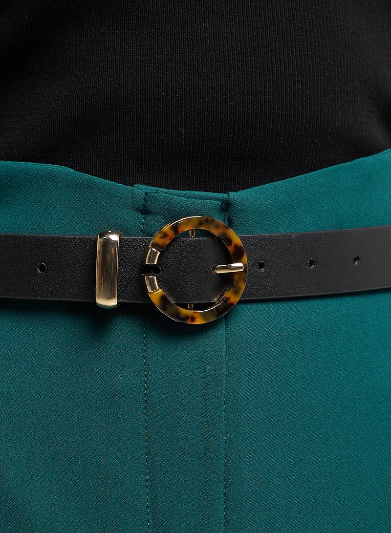 ELLA Round Acrylic Buckle Belt