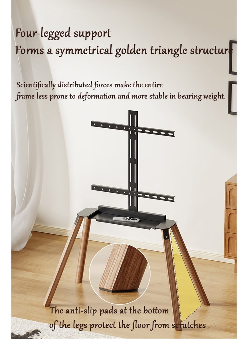 AiheArron Easel-Style TV Stand Floor Mount for 32-70 Inch TVs, Height Adjustable 4-Leg Studio Display Stand for Gaming Live Streaming Bedroom Living Room Study - Image 4