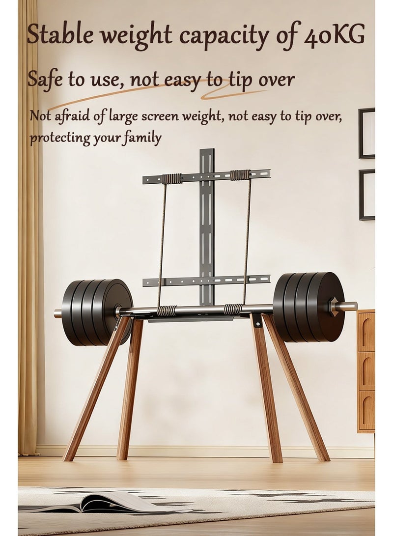 AiheArron Easel-Style TV Stand Floor Mount for 32-70 Inch TVs, Height Adjustable 4-Leg Studio Display Stand for Gaming Live Streaming Bedroom Living Room Study - Image 2