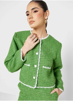 Pocket Detail Button Jacket