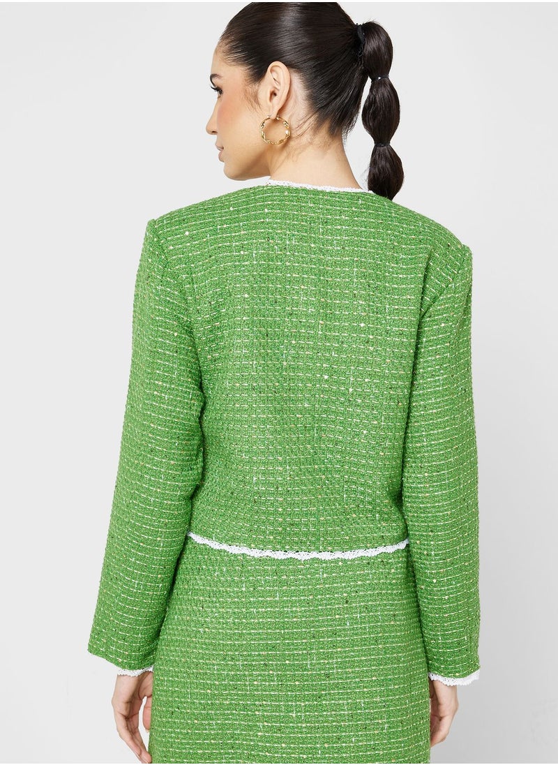 sister jane - Pocket Detail Button Jacket - Image 1