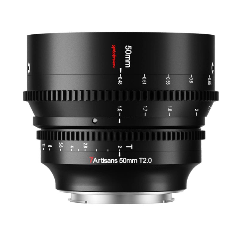 7artisans 50mm T20 Cine Lens for Sony E Mount CameraFull Frame Large Aperture Mirrorless Camera Lenses