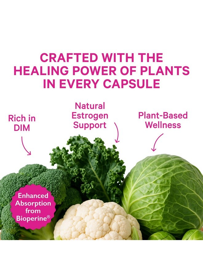 Pink Stork DIM Supplement for Women - Estrogen and Hormone Balance for Menopause, Perimenopause & PMS - DIM 200 mg Plus BioPerine for Mood Support - 60 Day Supply - Image 3