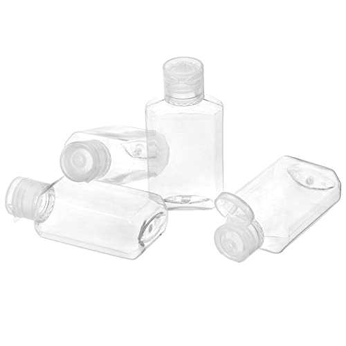 Frcctre 60 Pack 2 Oz Empty Clear Plastic Travel Bottles, Portable Refillable PET Bottles with Flip Top Caps, Travel Size Containers for Hand Sanitizer Shampoo Lotion Toiletry - Image 4