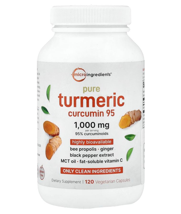 Pure Turmeric Curcumin 95 120 Vegetarian Capsules