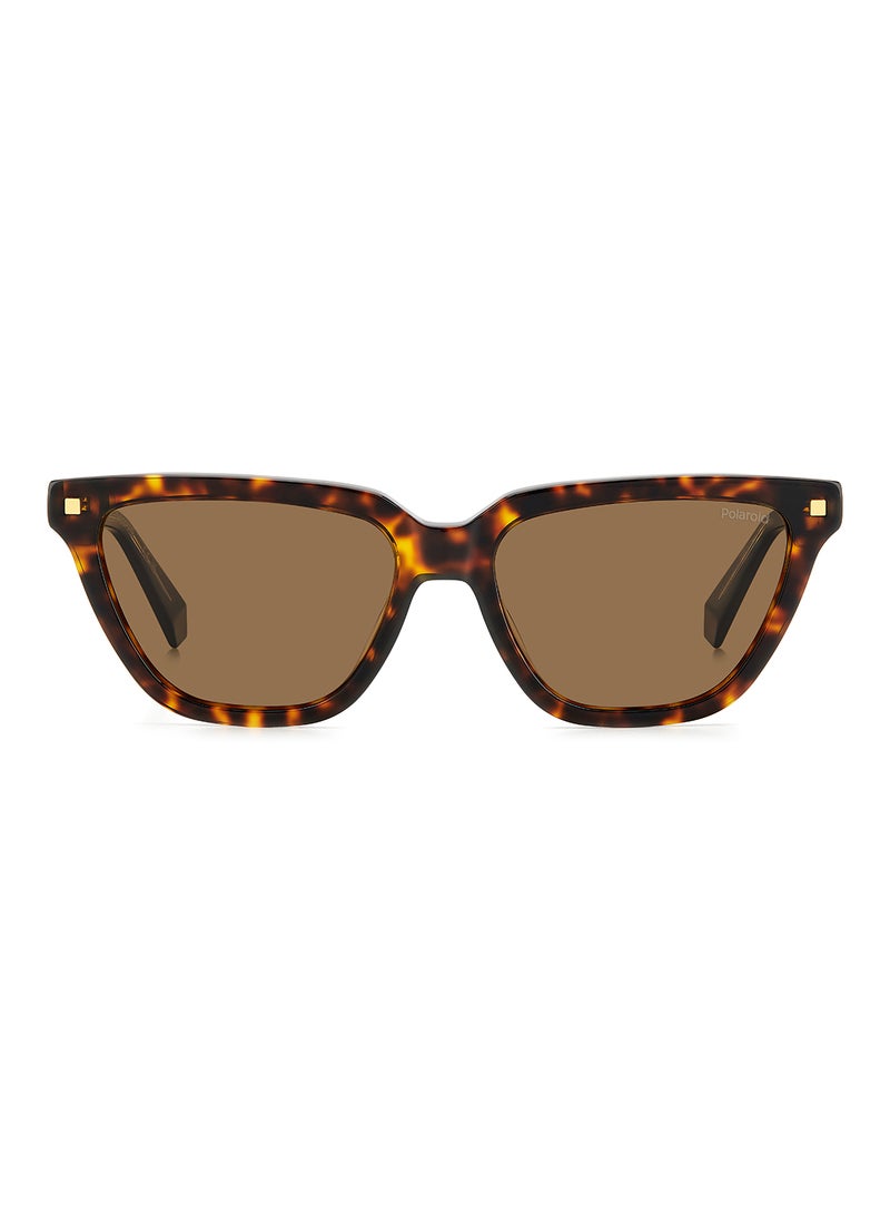 Polaroid Women's Polarized Rectangular Sunglasses - Pld 4157/S/X Brown Millimeter - Lens Size: 55 Mm - Image 3