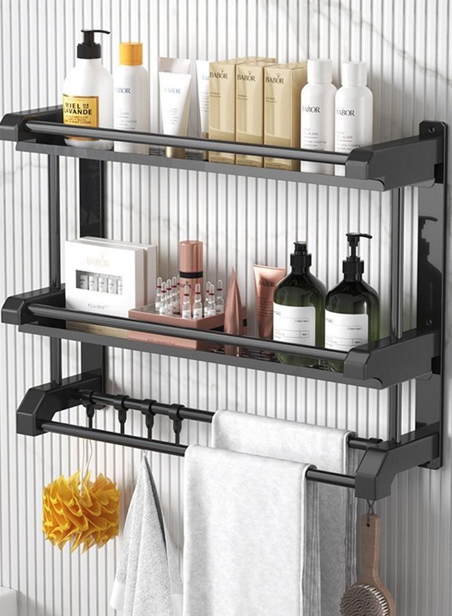 Bathroom Shelving Perforation-Free Stainless Steel Towel Rack Hotel Bathroom Rack  - Image 4