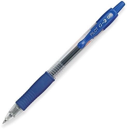 Pilot, G2 Premium Gel Roller Pens, Extra Fine Point 0.5 mm, Pack of 2, Blue - Image 2