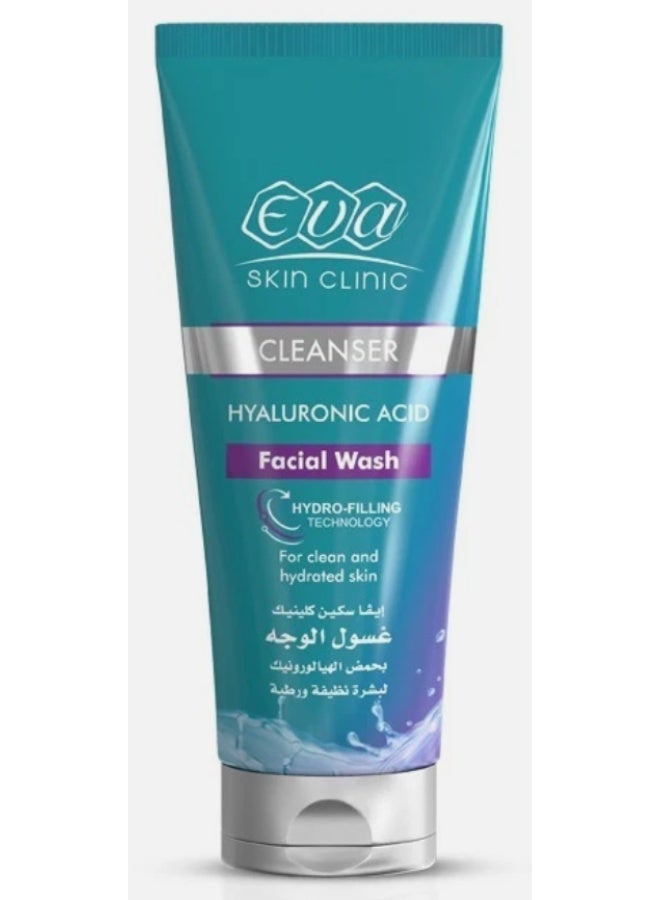 إيفا غسول الوجه بحمض الهيالورونيك من سكين كلينيك - منظف مرطب للوجه - (160 مل) - Image 2