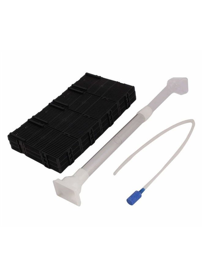 XMHF Aquarium Fish Tank Bottom Under Gravel Filter Board Plate Plastic 16-Pcs - Image 3