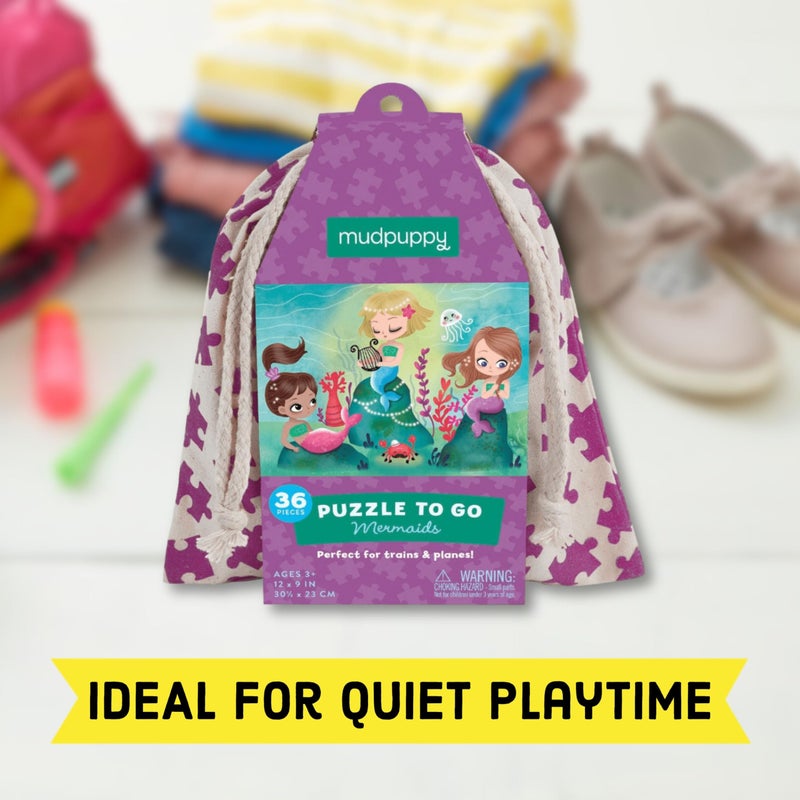 Mudpuppy ألغاز ميدببي - 36 قطعة لغز للسفر featuring مشهد تحت الماء الزاهي نشاط سفر مثالي للأطفال من سن 3 سنوات وما فوق - Image 4