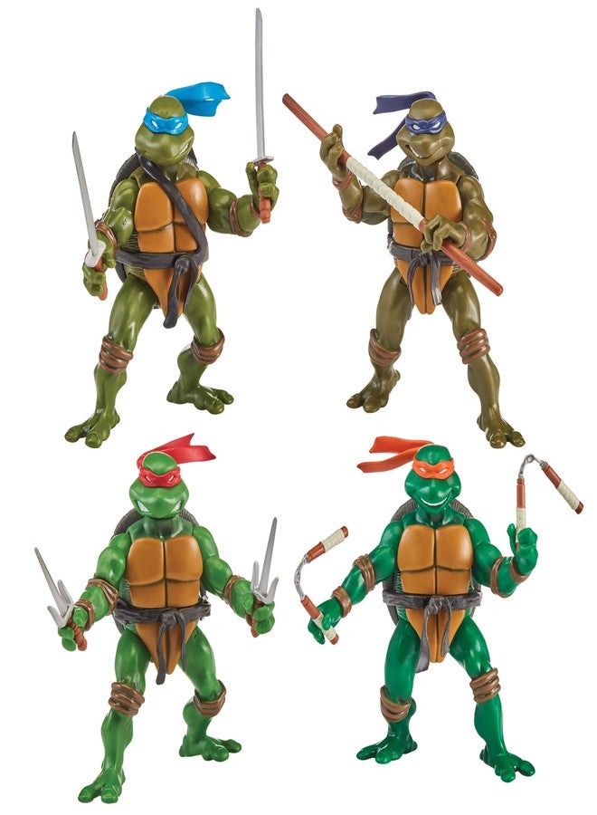 TMNT Teenage Mutant Ninja Turtles: Classic 4" 2003 Turtles 4-Pack Figure Bundle - Image 1