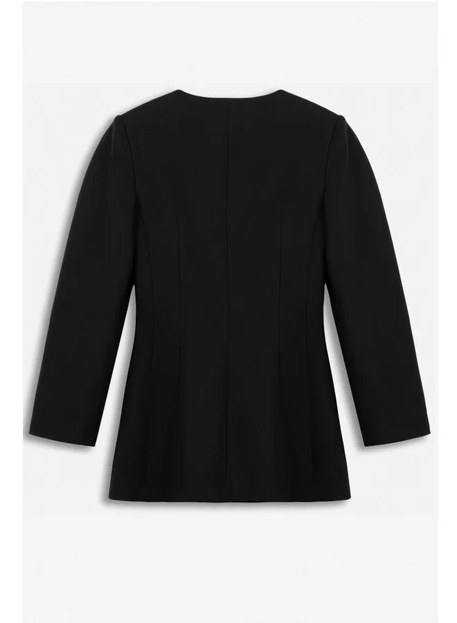 Nocturne  Ring-Button Wrap-Front Jacket for Women | Best Price UAE