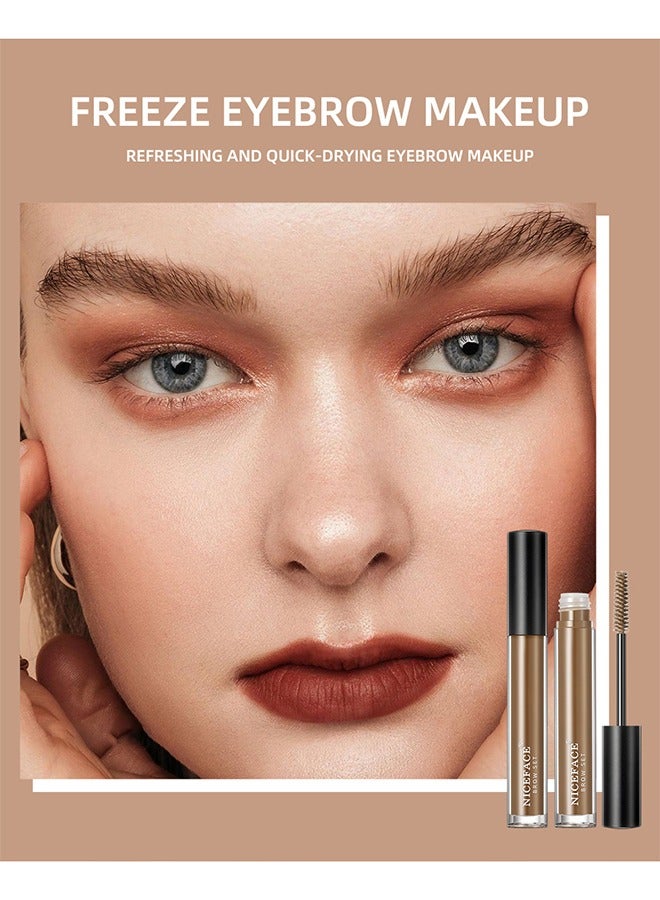 NICEFACE Eyebrow Styling Liquid,Three-Dimensional Eyebrow Shape Modification,Waterproof And Sweat Resistant, Lasting No Smudging Light Brown(#02) - Image 5