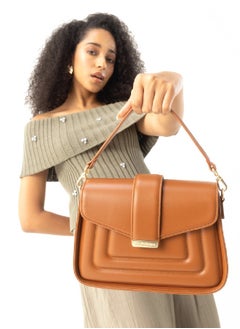 Mokobara MOKOBARA The Reign Handbag Vegan Leather Top Handle Stylish Women Shoulder Bag Top Handle Purse (Truffle)  - Image 2