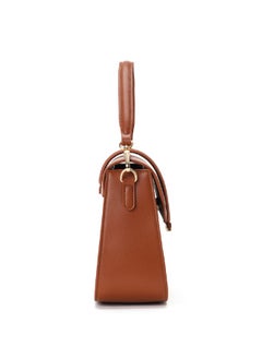 Mokobara MOKOBARA The Reign Handbag Vegan Leather Top Handle Stylish Women Shoulder Bag Top Handle Purse (Truffle)  - Image 3