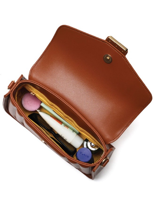 Mokobara MOKOBARA The Reign Handbag Vegan Leather Top Handle Stylish Women Shoulder Bag Top Handle Purse (Truffle)  - Image 5
