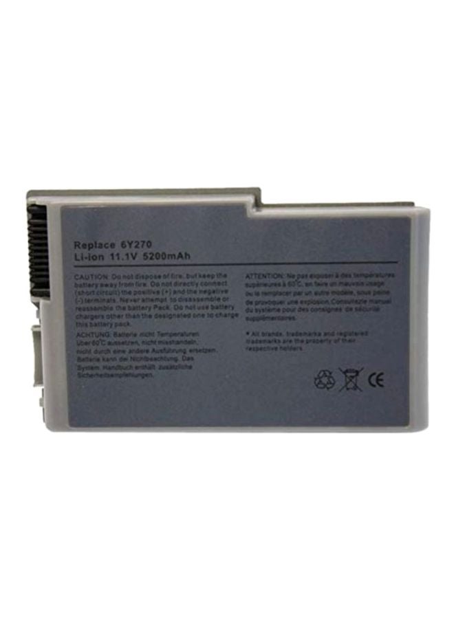 5200 mAh Replacement Laptop Battery For Dell Latitude D610 Grey
