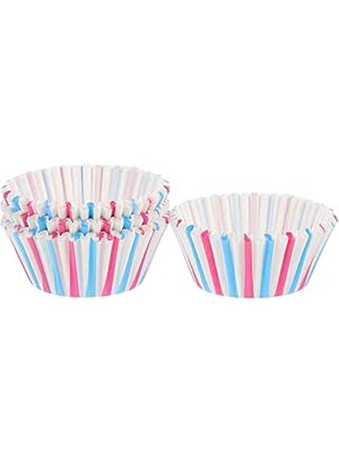 White Muffin Liners 100pcs Greaseproof Baking Cups Paper Wrappers for Home Bakery Supplies - Image 1