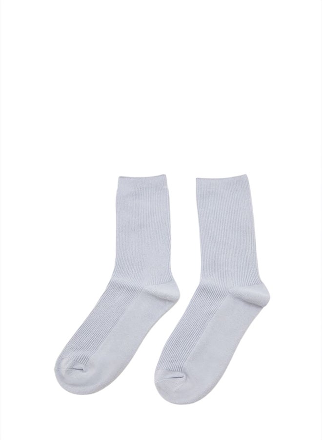 FOREVER 21 Ribbed Crew Socks - Image 1
