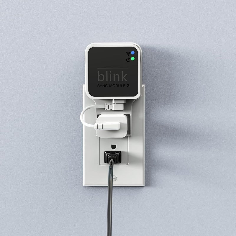 Gresus Outlet Wall Mount for Blink Sync Module 2, Mount Bracket Holder for Blink Outdoor Camera No Messy Wires Outdoor and Indoor Home Security Camera Mount with Short Cable (2 Pack) - Image 3