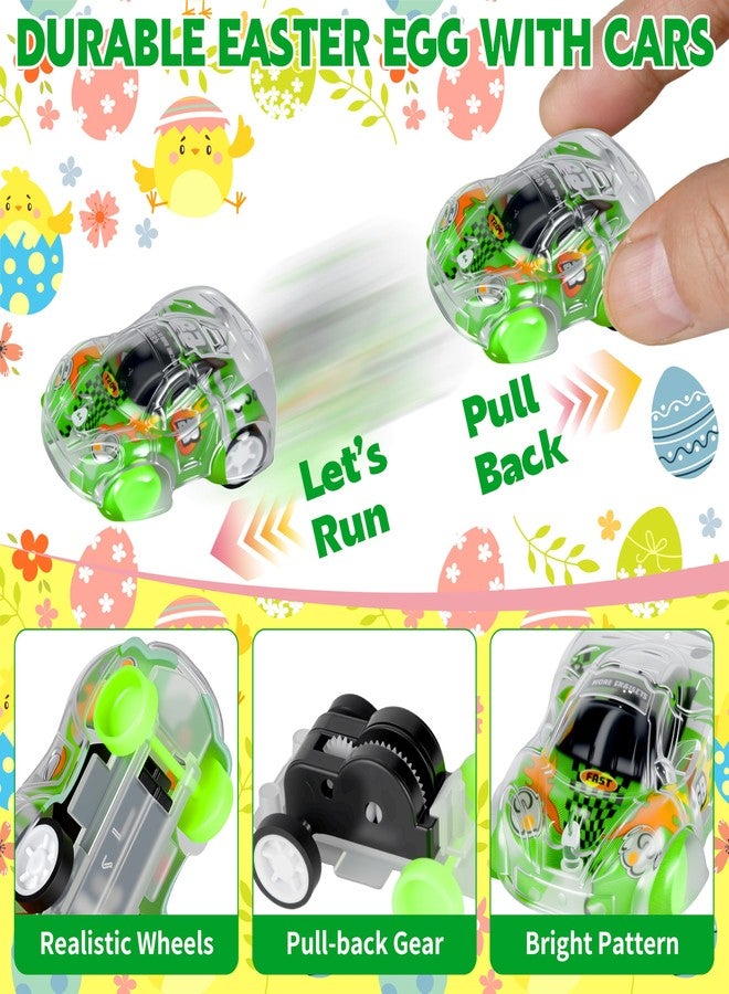 Seifar 24 Pack Prefilled Easter Eggs Filled with Pull Back Cars, Eggs with Toys Inside, Easter Hunt Basket Stuffers Party Favors Classroom Prizes Gift for Kids Girls Boys - Image 3