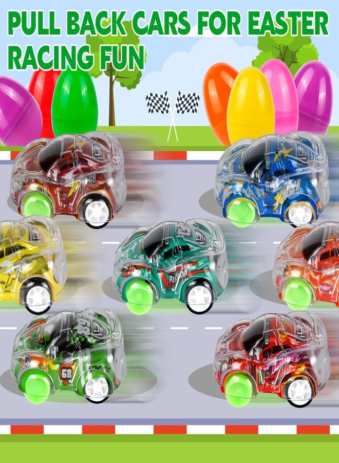 Seifar 24 Pack Prefilled Easter Eggs Filled with Pull Back Cars, Eggs with Toys Inside, Easter Hunt Basket Stuffers Party Favors Classroom Prizes Gift for Kids Girls Boys - Image 4