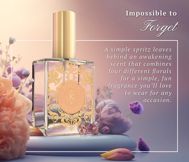 shelley kyle Sorella Perfume with Floral Scent, Combination of Fresh Tuberose, Red Roses, Vintage Gardenia and Violet Leaves, Perfect for Everyday Wear, 30 ml - Image 3