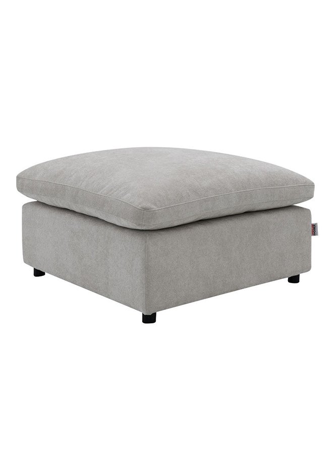 DANUBE HOME Laxus Ottoman Multi Functional Ottoman Chair Soft Upholstered Seat Footrest Modern Design Furniture For Living Room Bedroom L94xW94xH57cm Grey  - Image 2
