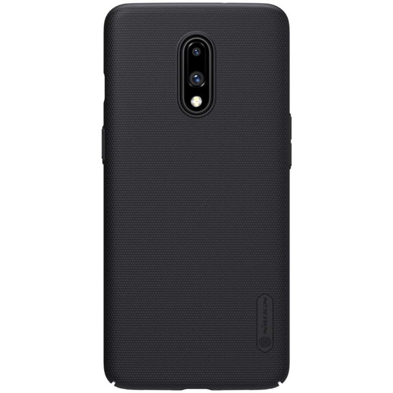 Nillkin 1P7NlSfB Oneplus 7 Super Frosted Hard Phone Case With Stand  Black