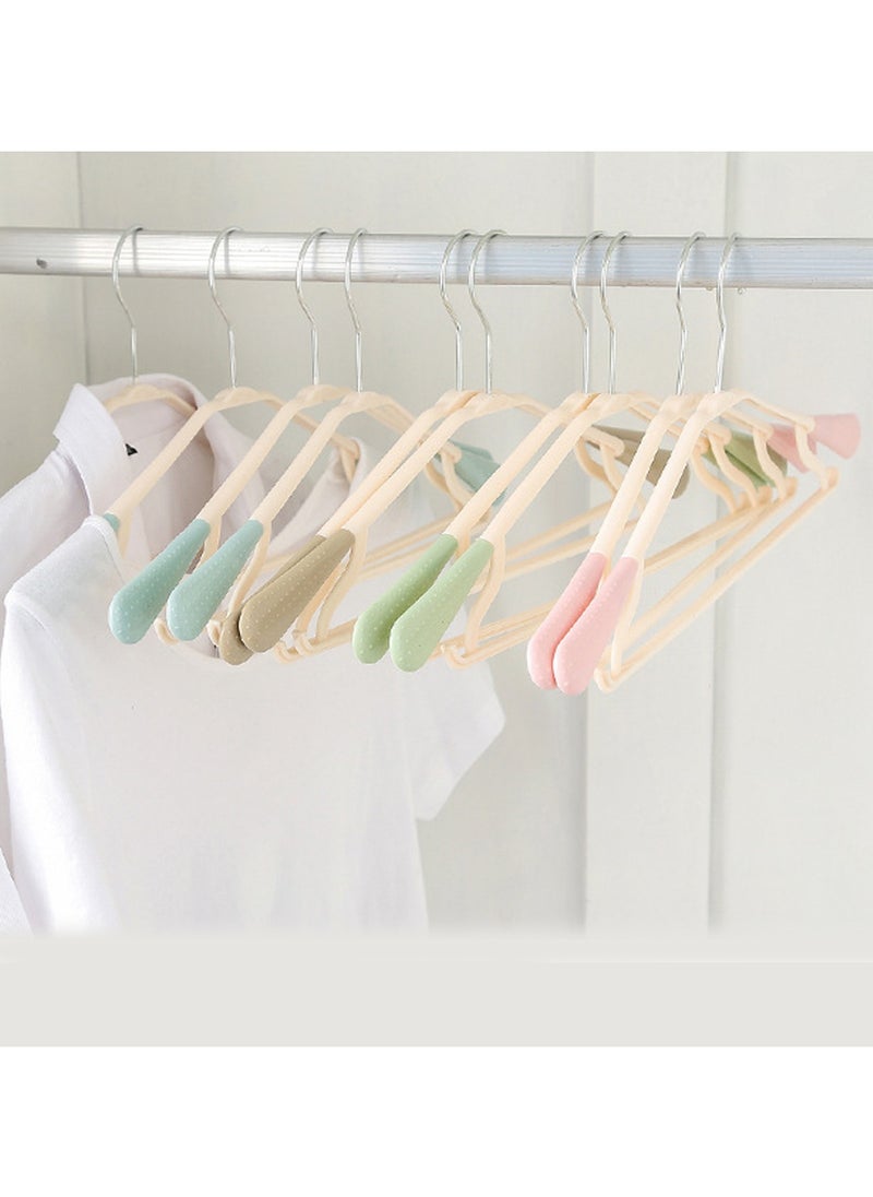TYCOM Clothes Hangers 25 Pack Heavy Duty Durable Standard Clothes Hanger Plastic Suit Coat Shirt Hangers Space Saving Clothes Hanger with Rubber Coating 25 Pieces Pink.  - Image 5