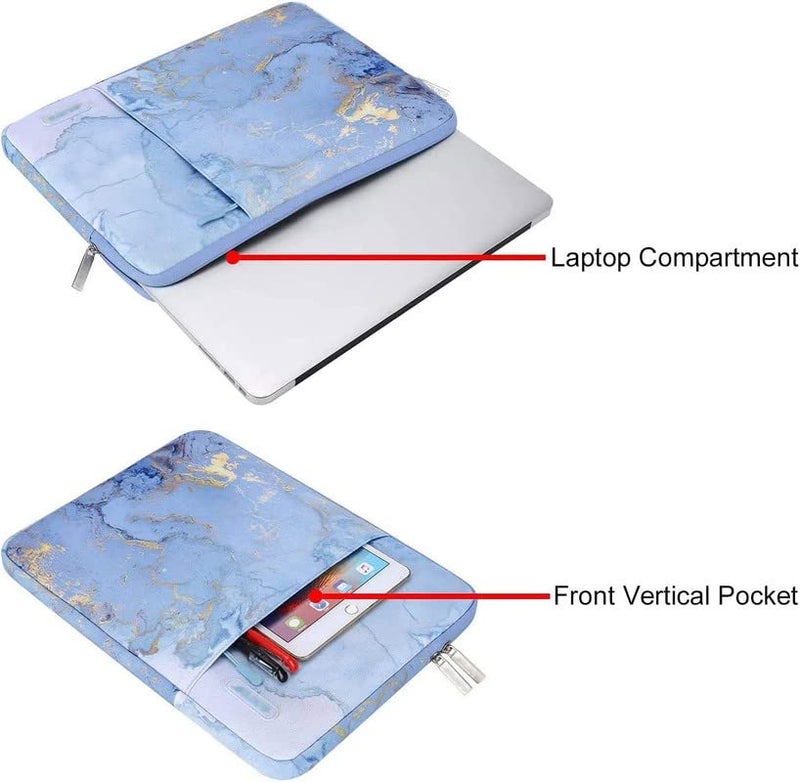 MOCA Laptop Case 13.3 inch, 13-13.3 inch Laptop Sleeve Compatible with MacBook Air/Pro 13/Pro 14 M5 M4 M3 M2 M1, HP Dell ASUS Lenovo,Polyester Vertical Computer Sleeve Bag with Pocket - Image 4