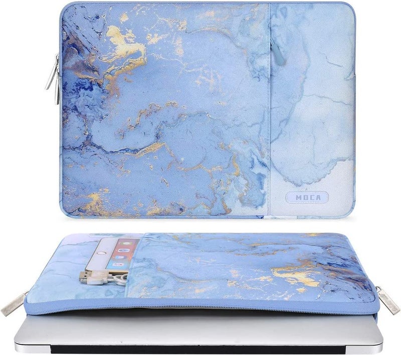 MOCA Laptop Case 13.3 inch, 13-13.3 inch Laptop Sleeve Compatible with MacBook Air/Pro 13/Pro 14 M5 M4 M3 M2 M1, HP Dell ASUS Lenovo,Polyester Vertical Computer Sleeve Bag with Pocket - Image 1