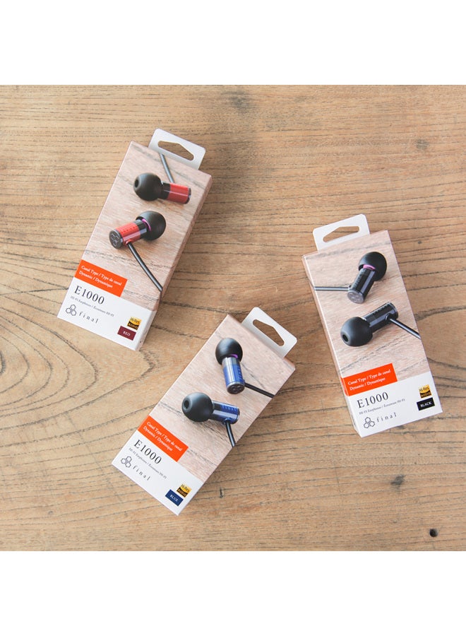 Final E1000 Portable In-Ear Headphones, Lossless Music Earphones, Trendy Earphones, Red - Image 4