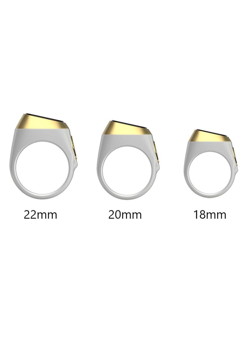 iQIBLA Smart Tasbih Zikr Lite Ring White 22MM  - Image 5