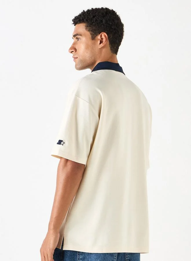 STARTER Starter Printed Polo T-shirt with Short Sleeves