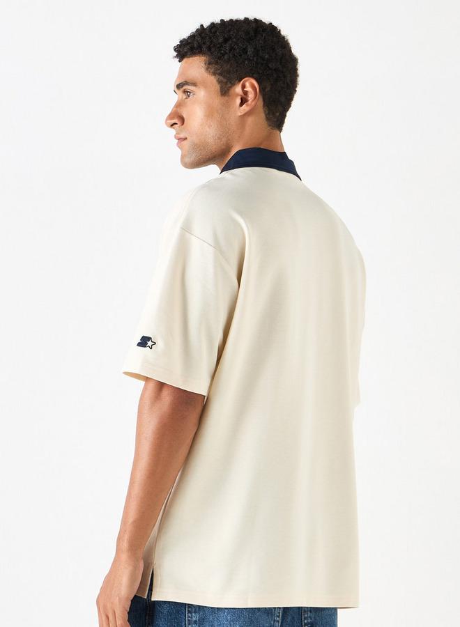 Starter Printed Polo T-shirt with Short Sleeves - Image 3