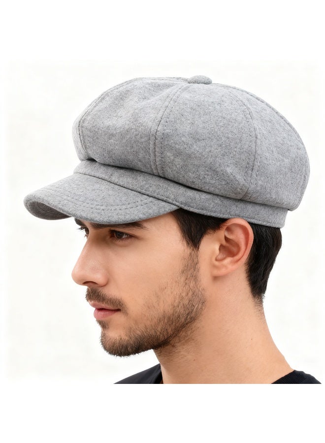 يونيسكس ريترو أسلوب فرنسي بيريت أزياء الخريف والشتاء الصلبة بيريت قبعة للنساء والرجال إكسسوارات العطلة الفنان الكلاسيكي قبعة - Image 2